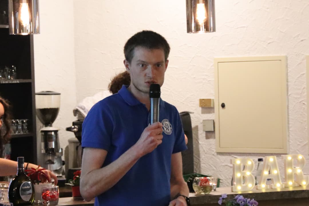 Für die Sparte Badminton berichtete Julian Petermann